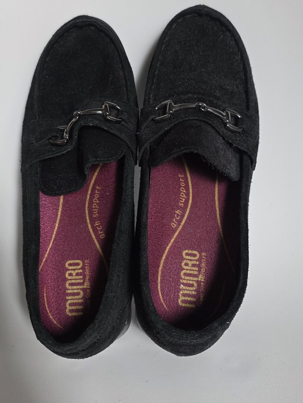 Munro Winslaw Monk Strap Loafer Black 7WW
